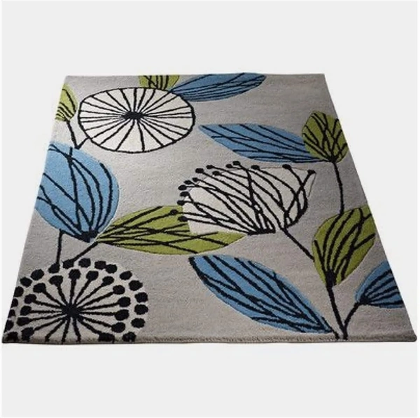 Handmade Modern Design Woollen Carpets For Living Room - multi, 5x8