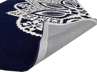 Handmade Modern Design Woollen Carpets For Living Room - Black, 5x8