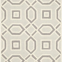 Handmade Modern Design Woollen Carpets For Living Room - beige, 5x8