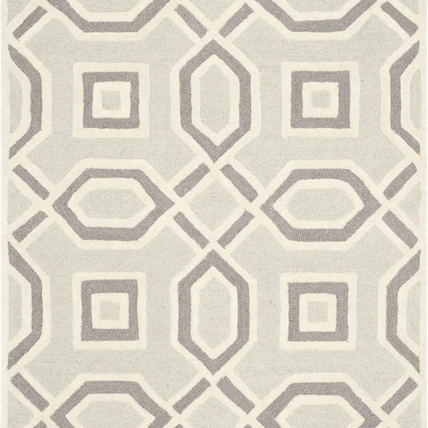 Handmade Modern Design Woollen Carpets For Living Room - beige, 5x8
