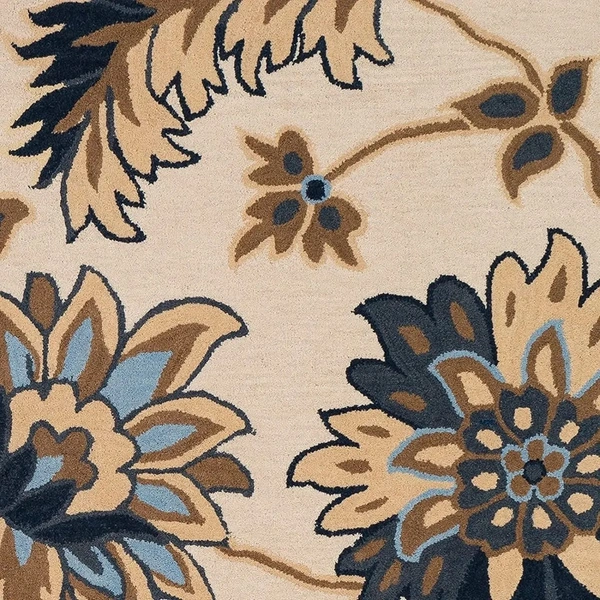 Handmade Modern Design Woollen Carpets For Living Room - beige, 5x8
