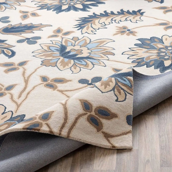 Handmade Modern Design Woollen Carpets For Living Room - beige, 5x8