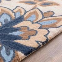 Handmade Modern Design Woollen Carpets For Living Room - beige, 5x8