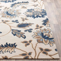 Handmade Modern Design Woollen Carpets For Living Room - beige, 5x8