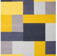 Handmade Modern Design Woollen Carpets For Living Room - multi, 5x8