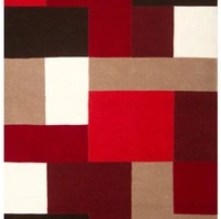 Handmade Modern Design Woollen Carpets For Living Room - multi, 5x8