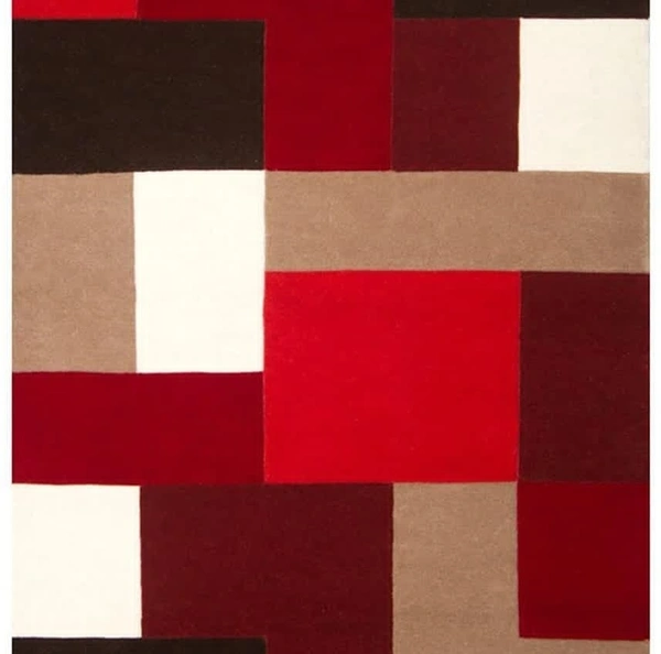 Handmade Modern Design Woollen Carpets For Living Room - multi, 5x8