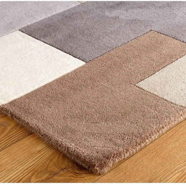 Handmade Modern Design Woollen Carpets For Living Room - multi, 5x8