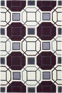 Handmade Modern Design Woollen Carpets For Living Room - multi, 5x8