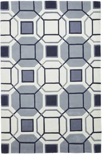 Handmade Modern Design Woollen Carpets For Living Room - multi, 5x8