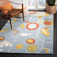 Handmade Modern Design Woollen Carpets For Living Room - multi, 5x8