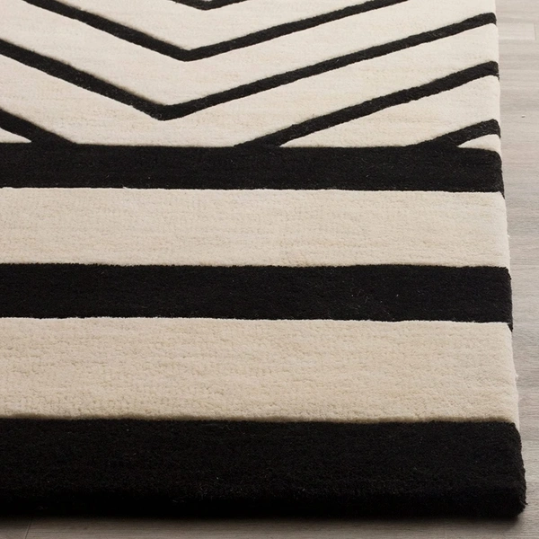 Handmade Modern Design Woollen Carpets For Living Room - multi, 5x8.