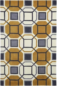 Handmade Modern Design Woollen Carpets For Living Room - multi, 5x8