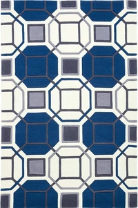 Handmade Modern Design Woollen Carpets For Living Room - multi, 5x8