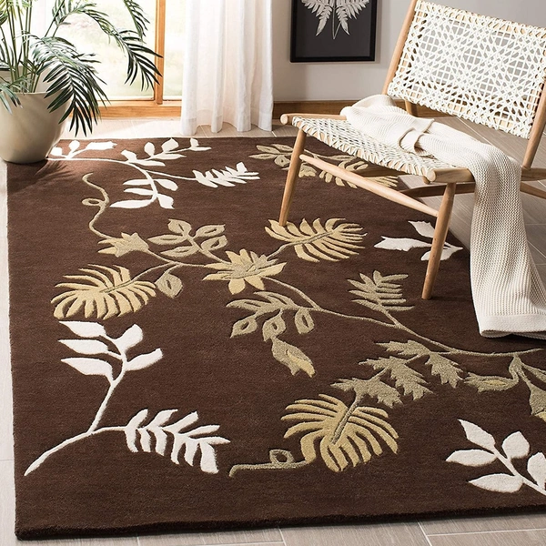 Handmade Modern Design Woollen Carpets For Living Room - multi, 5x8