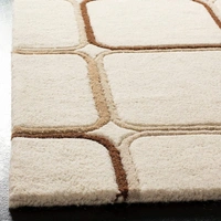 Handmade Modern Design Woollen Carpets For Living Room - beige, 5x8