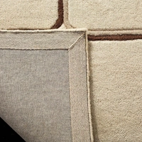 Handmade Modern Design Woollen Carpets For Living Room - beige, 5x8