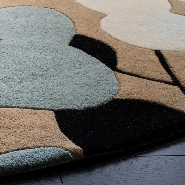 Handmade Modern Design Woollen Carpets For Living Room - multi, 5x8