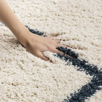 Handmade Modern Design Shaggy, Soft Carpets For Living Room. - beige, 5x8