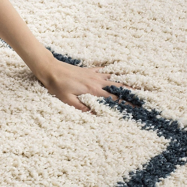 Handmade Modern Design Shaggy, Soft Carpets For Living Room. - beige, 5x8