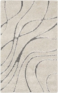 Handmade Modern Design Shaggy, Soft Carpets For Living Room. - beige, 5x8