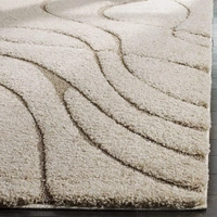 Handmade Modern Design Shaggy, Soft Carpets For Living Room. - beige, 5x8