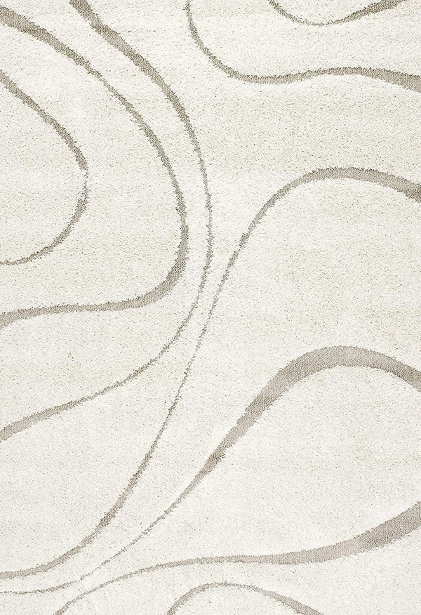 Handmade Modern Design Shaggy, Soft Carpets For Living Room. - beige multi, 5x8