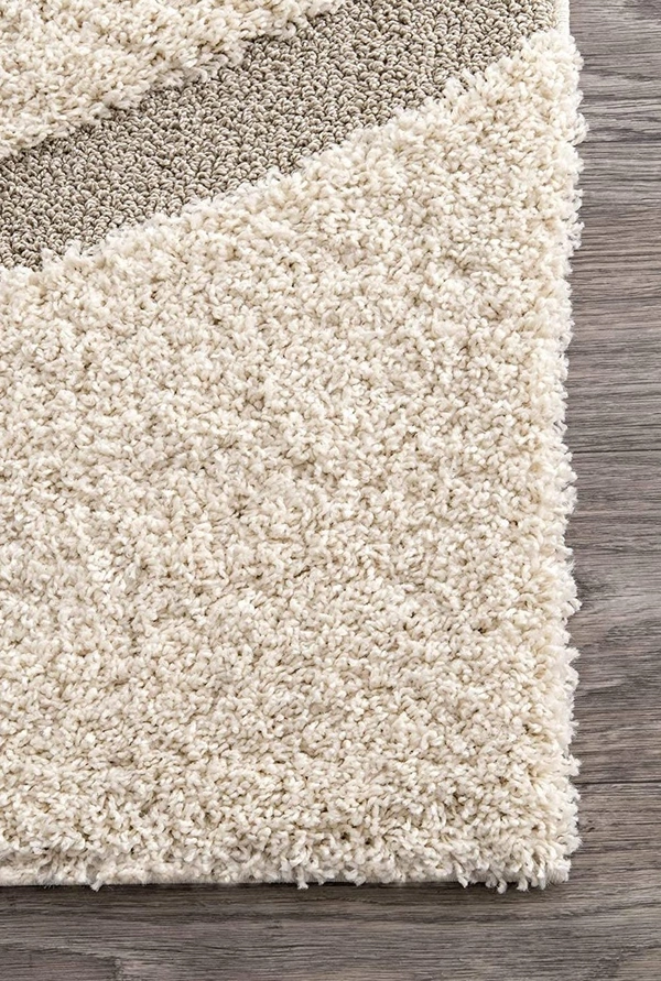 Handmade Modern Design Shaggy, Soft Carpets For Living Room. - beige multi, 5x8