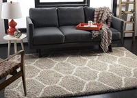 Handmade Modern Design Shaggy, Soft Carpets For Living Room. - beige, 5x8