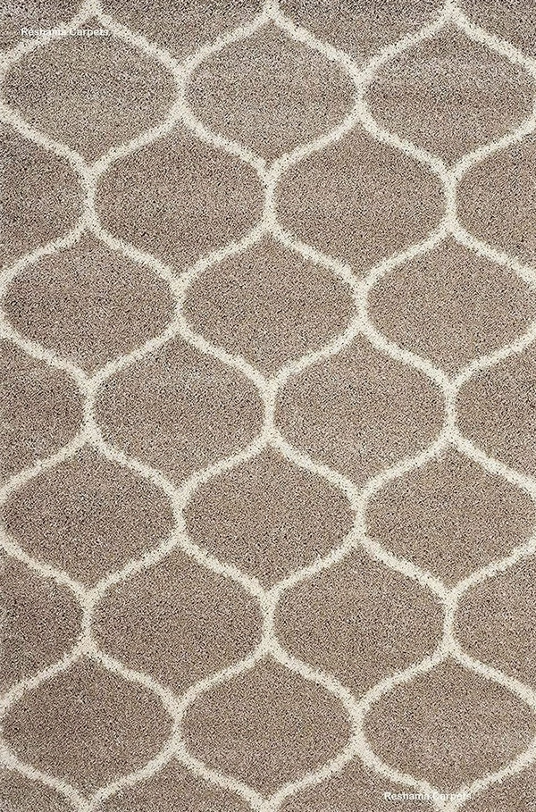 Handmade Modern Design Shaggy, Soft Carpets For Living Room. - beige, 5x8