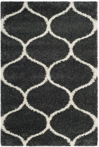 Handmade Modern Design Shaggy, Soft Carpets For Living Room. - grey, 5x8