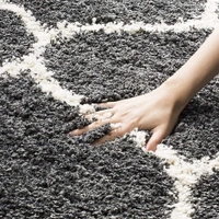 Handmade Modern Design Shaggy, Soft Carpets For Living Room. - grey, 5x8