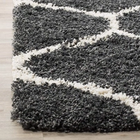 Handmade Modern Design Shaggy, Soft Carpets For Living Room. - grey, 5x8
