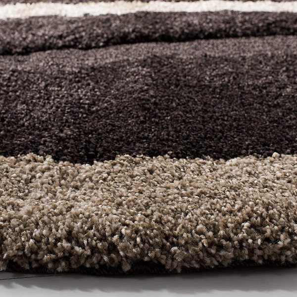 Handmade Modern Design Shaggy, Soft Carpets For Living Room. - brown, 5x8