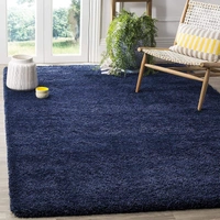 Handmade Modern Design Shaggy, Soft Carpets For Living Room. - blue, 5x8