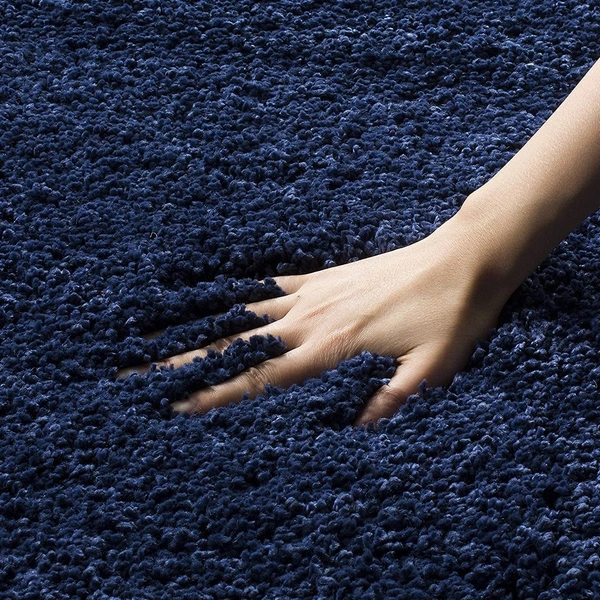 Handmade Modern Design Shaggy, Soft Carpets For Living Room. - blue, 5x8
