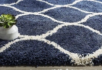 Handmade Modern Design Shaggy, Soft Carpets For Living Room. - blue, 5x8