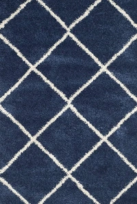Handmade Modern Design Shaggy, Soft Carpets For Living Room. - blue, 5x8