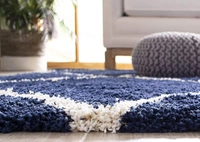 Handmade Modern Design Shaggy, Soft Carpets For Living Room. - blue, 5x8