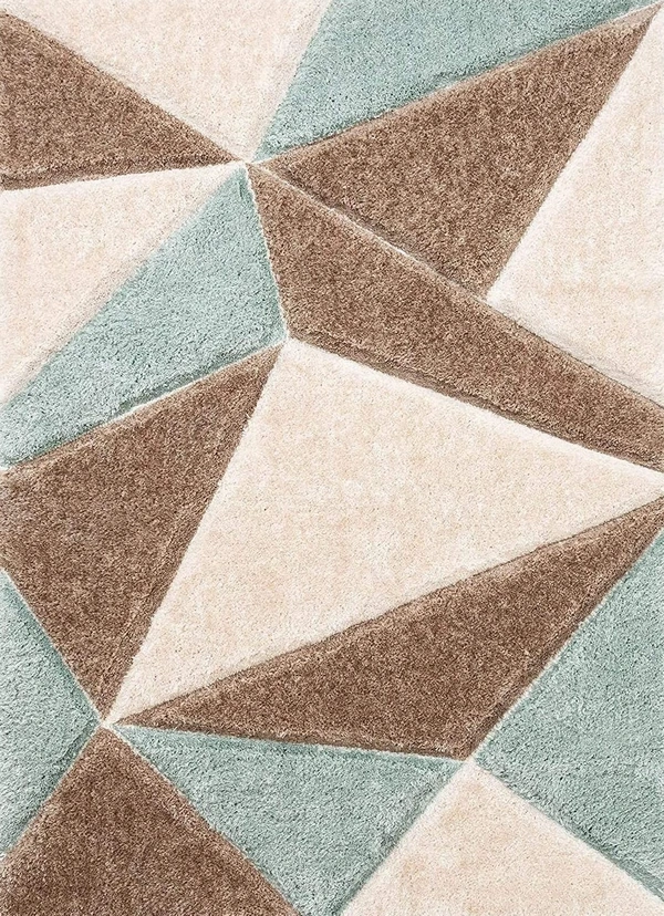 Handmade Modern Design Shaggy, Soft Carpets For Living Room. - multi, 5x8