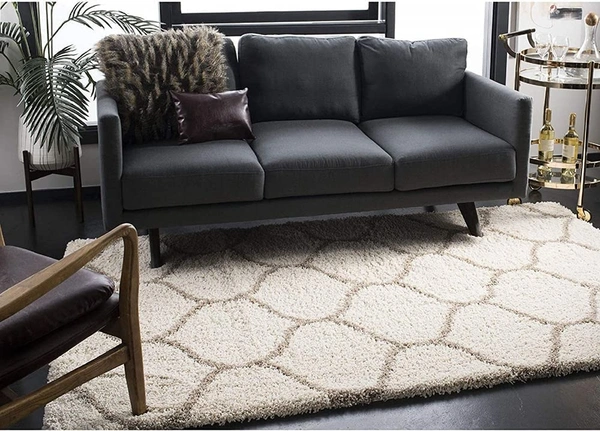 Handmade Modern Design Shaggy, Soft Carpets For Living Room. - multi, 5x8