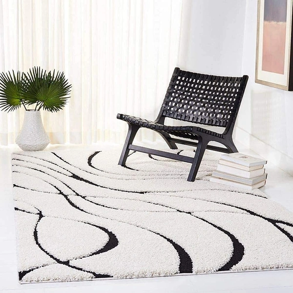 Handmade Modern Design Shaggy, Soft Carpets For Living Room. - multi, 5x8