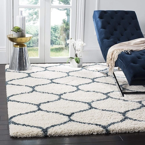 Handmade Modern Design Shaggy, Soft Carpets For Living Room. - multi, 5x8