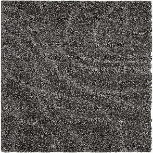 Handmade Modern Design Shaggy, Soft Carpets For Living Room. - grey dark, 5x8