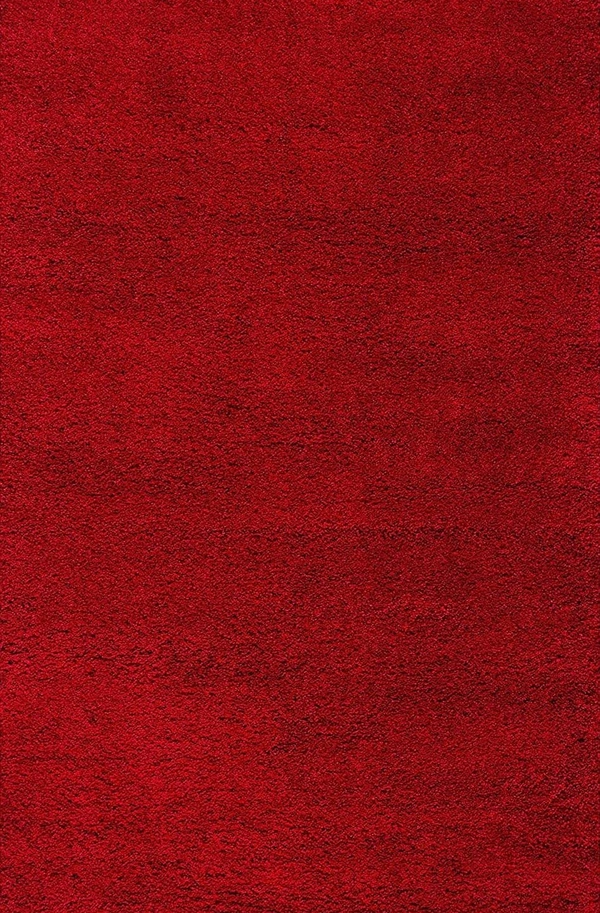 Handmade Modern Design Shaggy, Soft Carpets For Living Room. - red, 5x8