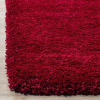Handmade Modern Design Shaggy, Soft Carpets For Living Room. - red, 5x8