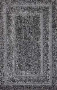 Handmade Modern Design Shaggy, Soft Carpets For Living Room. - grey dark, 5x8