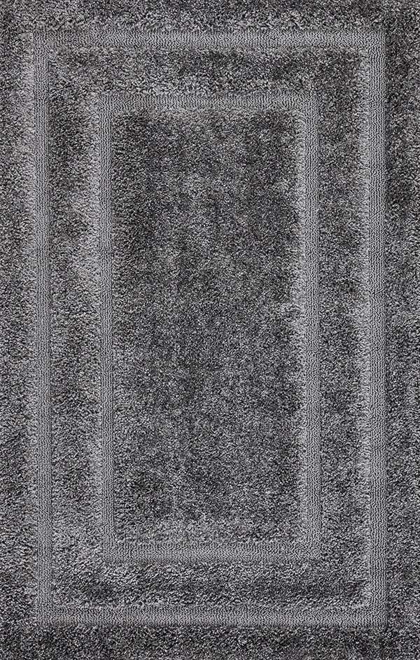 Handmade Modern Design Shaggy, Soft Carpets For Living Room. - grey dark, 5x8