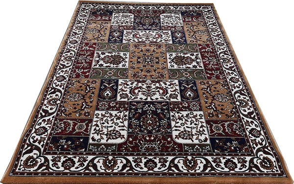 Home Decor Kashmiri Designs Carpets For Living Room - gold, 5x8