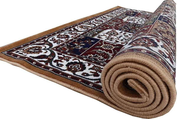 Home Decor Kashmiri Designs Carpets For Living Room - gold, 5x8